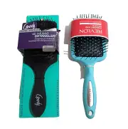 1 Goody Total Texture oil infused Detangler Brush & 1 Revlon Paddle Hair Brush