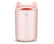 3L Air Humidifier Essential Oil Aroma Diffuser Double Nozzle With Coloful LED Light Ultrasonic Humidifiers Aromatherapy Diffuser - pink kits