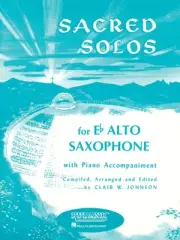 Sacred Solos for Eb Alto Saxophone & Piano Classical Sheet Music Rubank Book