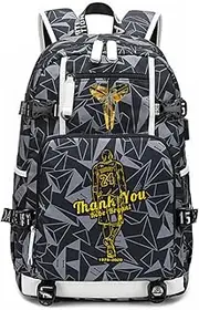 Basketball Player Star KB Brother Backpack Travel Student Football Fans Bookbag for Men Women