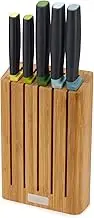 Joseph Joseph Elevate Knives Bamboo 5-Piece Elevate Knife Set With Slimline Bamboo Block