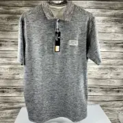Antigua Short Sleeve Black Golf Polo Mens Size Medium Blake’s Hard Cider Logo