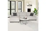 Milano Corner Sofa Chaise | Polyester Fabric | Multilayer Cushions | Two Pillows Attached | Individual Pocket Spring