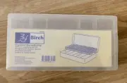 Birch Organiser Box With Tray NEW for organising & storing craft bits + pieces