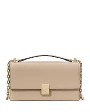kate spade new york Deco Pebbled Leather Mini Flap Chain Crossbody