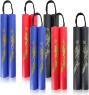 Foam Rubber Training Sticks, Martial Art Sticks for Kids & Beginners Practice an