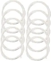 Kisangel 10 Packs Durable Acoustic Guitar Strings Replacement Nylon Strings for Sound Comfortable Playability for Musicians Guitar Enthusiasts