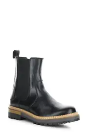 Bos. & Co. Arbor Waterproof Chelsea Boot in Black Feel Leather at Nordstrom, Size 5.5Us