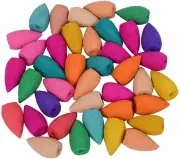 50Pcs Cones Ceramic Backflow Waterfall Smoke Incense Burner Censer Holder Gifts