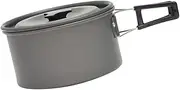 HONMEET 1 Set Portable Non Stick Camping Cookware Outdoor Food Container with Storage Bag for Hiking Picnic and Travel Lightweight Collapsible Cooking Pot