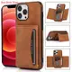 Retro Leather Case For iPhone 15 14 13 11 Multi Card Holder Cover