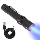 365nm UV Flashlight with 3 LEDs, TypeC Rechargeable Zoomable Black Light Torch