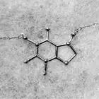 Caffeine Molecule Necklace for Coffee Lovers & Science Enthusiasts