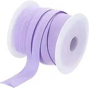 uxcell 1 Inch Single Fold Bias Tape Polyester Continuous Bulk Bias Tape for Sewing, Seaming Quilting Hemming Binding Crafts (Light Purple 25 Yards)