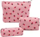 Makeup Bag Cosmetic Bag Set for Girls Women Checkered Travel Organizer Bathroom