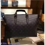 二手 LV M40566 BRIEFCASE EXPLORER 經典黑花男士公文包 手提包 現貨