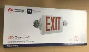 Lithonia Lighting Contractor Select LED Quantum Exit/Emergency Combo 186HU9