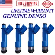 NEW GENUINE DENSO 4 PIECES FUEL INJECTORS FOR 2004-2008 Toyota Corolla 1.8L I4 (for: Toyota)