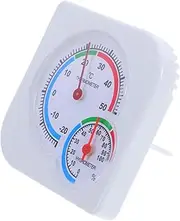 MUCKLILY Thermometer Indoor Temperature Gauge House Temperature Monitor Indoor Hygrometer Room Temperature Monitor Temperature Humidity Meter Outdoor Temperature Gauge White Plastic