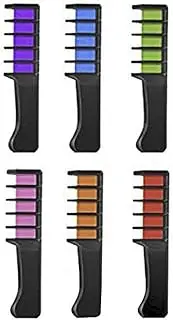 Temporary Hair Chalk Kit Non Toxic Washable Hair Chalk Combs 12 Glitters Set