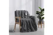 Dreamaker Teddy Fleece Heated Throw light Grey 130x160cm