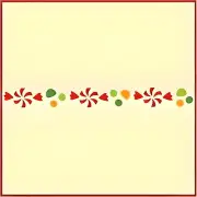 CANDY BORDER STENCIL - CHRISTMAS - The Artful Stencil