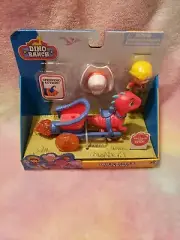 Disney Red Velociraptor Dino Ranch Jon & Blitz's Chariot Figure Playset NEW 2021
