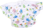 BCOATH Elderly Incontinence Cloth Diapers Washable Adult Nappies with Snap Fasteners Reusable Underwear for Comfortable Leak Protection for Urinary Incontinence Care