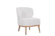 VI Clover Fabric Upholstered Timber Legs Occasional Chair