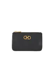 Black logo key bag One size