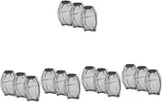 Happyyami 5sets Wide Brim Mosquito Hat Net Portable Bug Netting for Outdoor Protection Jungle Fishing Hiking Travel 3pcs*5