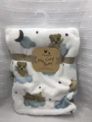 Adirondack Baby My Cozy Blanket Teddy Bear Cloud Star Boys Girls Lovey Security