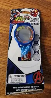 Marvel Avengers Flashing Character LCD Watch NIP 0078