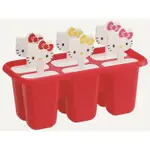 日本 SKATER HELLO KITTY 立體頭六格製冰器-紅