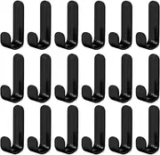 Walquicks 18 Pcs Wall Hooks, Plastics Wall Hangers Without Nails Self Adhesive Wall Hooks, Heavy Duty Coat Hooks Bathroom Towel Hooks, hat Hooks, Key Hooks, for Bathroom, Kitchen, Shower Kitchen