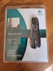 New Logitech R400 Wireless Red Laser Presentation Remote Pointer USB Sealed