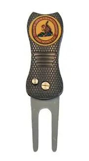 1973 US Open Oakmont Country Club Golf Ball Marker + Switchblade Divot Tool