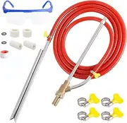 Rdutuok Pressure Washer Sandblasting Kit,Sand Blaster for Pressure Washer with Replacement Nozzle Tips,Protect Glasses,1/4 Inch Quick Disconnect 5000 PSI for Abrasive Cleaning