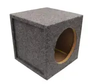 10" Single Sealed Sub Box Subwoofer Enclosure IMC Audio 10 Inch Speaker Box