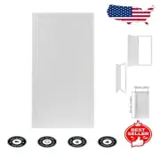 Indoor 10x20" White Access Panel - Quick Installation Steel Inspection Hatch