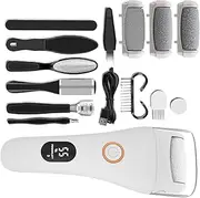 Electric Foot File, Foot Grinder, Rechargeable Cordless Portable Grinder Shaver Sander for Pedicure Home Bath Spa Salon Travel