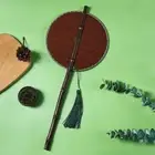 Natural Hanfu Group Fan Chinese Style Foldable Waist Fan Folding Fan for Home