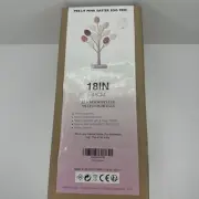 Lighted Easter Egg Tree New 18" Tall LED Light Warm White Timer Flexible Branchs