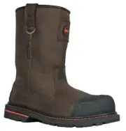 HOSS Men's 10" Cartwright II Composite Toe Waterproof Wellington Work Boot Brown