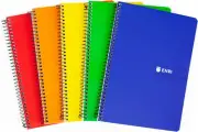 , Notebooks A4 (Folio) Stripes, Soft Cover, 80 Sheets, Pack 5 Notebooks, Assorte