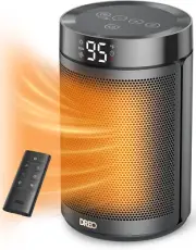 Space Heater, Portable Electric Heaters for Indoor Use with Thermostat, Digital