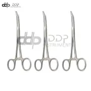 Lot Of 3 Pieces Carmalt Forceps 8" Curved Surgical Instrument Stainless Steel