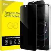 JETech Privacy Full Coverage Screen Protector for iPhone 16e 6.1-Inch 2025, Anti-Spy Tempered Glass Film, Edge to Edge Protection Case-Friendly, 2-Pack