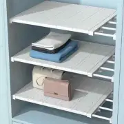 Adjustable Wardrobe Storage Shelves Clothing Closet Shelf Wall Mounted Rack