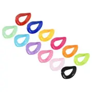 Acrylic Link Rings, 23mm Quick Linking C-Clips Hooks for DIY 4Sets of 12Colors